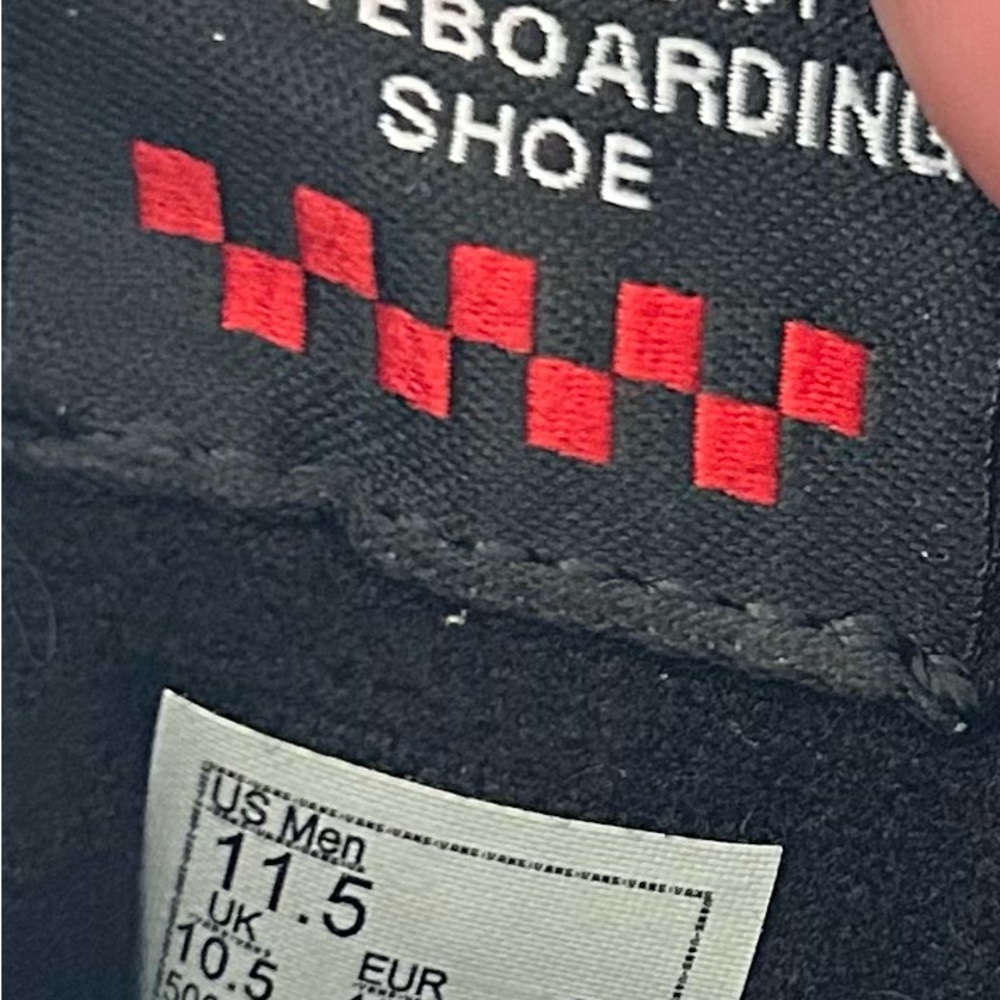 Vans Rowan Low Black Suede Canvas Skate Shoes - Picture 6 of 7